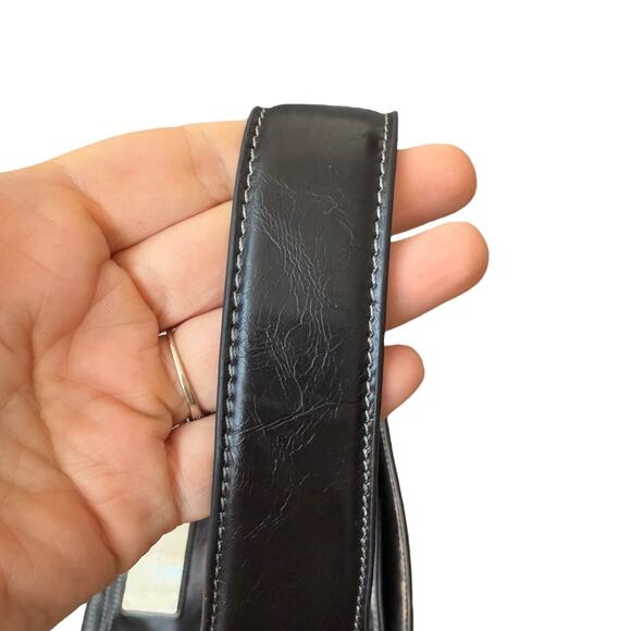 Valentino by Serendipity Valentino leather black bag on a short handle - Picture 7 of 12